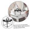 ASAKKURA Clear Makeup Train Case with Lockable Design Capacity Transparent Cosmetic Organizer for Jewelry Makeup Items Elegant Storage Box for Vanity Travel view 3