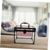 ASAKKURA Clear Makeup Train Case with Lockable Design Capacity Transparent Cosmetic Organizer for Jewelry Makeup Items Elegant Storage Box for Vanity Travel view 4