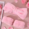 14 pcs spa Headband Wristband Set, skincare set birthday gifts with Hairpin Hair ties Skin Care Silicone face spong facial mask Brush Yoga Sports Headband Girl Gift for Face Washing, Makeup, Skincare view 3