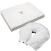 100PCS Upgrade Disposable Face Cradle Covers, Medical-Grade, Ultra Soft, Luxurious, Non-Sticking Massage Face Covers, Large Disposable Headrest Covers for Massage Tables and Massage Chairs view 1