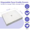 100PCS Upgrade Disposable Face Cradle Covers, Medical-Grade, Ultra Soft, Luxurious, Non-Sticking Massage Face Covers, Large Disposable Headrest Covers for Massage Tables and Massage Chairs view 2