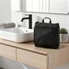 Amazon Essentials Waterproof Travel Toiletry Bag for Men and Women, Hanging Toiletry Bag, Dopp Kit with 2 Side Pockets, Multiple Interior Pockets, Handles Bathroom Spills/Splashes, Black view 4