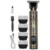 Cordless Shaver - Men Electric Shaver, Beard Trimmer | Cordless Shaver for Men, Electric Digital Shaver, Portable Powerful Electric Shaver for Travel, USB Rechargeable Shaver for Nose, Ear, Body Face view 1