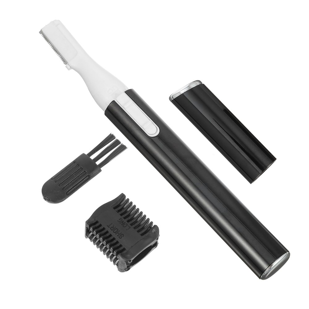 1 Set Eyebrow Trimmer Lint Remover Shaver Portable Hair Removal Devices Mini Facial Hair Remover Face Hair Remover Hair Removal Cream Reusable Face Razor Black Aluminum Tube