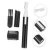 1 Set Eyebrow Trimmer Lint Remover Shaver Portable Hair Removal Devices Mini Facial Hair Remover Face Hair Remover Hair Removal Cream Reusable Face Razor Black Aluminum Tube view 2