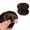 2 Pcs Magic Bun Maker Hair Styling Styler Hair Donut Ring Styler Hair Bun Maker Twist Ring Former Shaper Sponge Doughnut Donut Bun Shaper Hair Curler(khaki) view 1