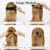 3Pcs Brown Magic Hair Styling Styler Hair Donut Bun Maker Former Sponge Buns Shaper Twist Ring Hair Curler Accessory for Women Ladies (1 Large+2 Small) view 3