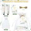 50 Sets Greenery Baby Shower Hand Cream Bulk Gifts, Wedding Bridal and Baby Shower Party Favors for Guests,Travel Size, Hand Lotion Set with Thank You Card and Organza Gift Bags(greenery) view 2