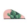GDSHJKLW Cactus Drying Hair Caps Super Absorbent Soft Hair Drying Towel Quick Dry Coral Velvet Hair Drying Cap Hair Turban for Women Wet Hair Long Thick Hair view 1