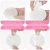 Abeillo 300Pcs Soft Facial Sponges, Round White Cotton Face Washing Sponge Pads, Modern Style, Wood Pulp Material, For Daily Cleansing and Makeup Removal view 4