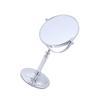 1pc Portable Makeup Mirror Adjustable Makeup Mirror Round Makeup Mirror Hand Mirror Makeup Table Mirror with Stand Round Dinner Table Vanity Mirror Miss Dressin (Silver 30L x 18.5W view 1