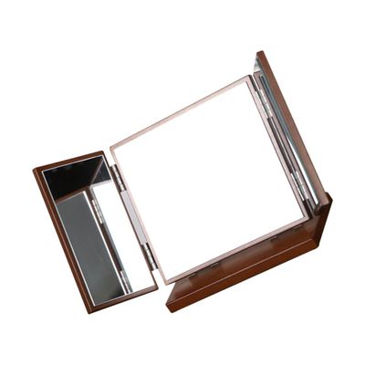 1pc Vanity Mirror Tri Fold Dressing Table Mirror Desktop Makeup Mirror Tri Fold Mirror Travel Makeup Mirror Mirrors Desktop Girl Mirror Household Decorate Wood