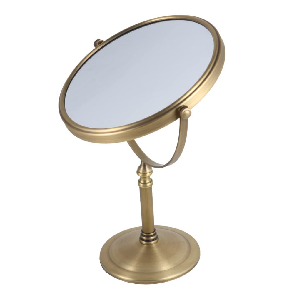 1pc Portable Makeup Mirror Adjustable Makeup Mirror Round Makeup Mirror Hand Mirror Makeup Table Mirror with Stand Round Dinner Table Vanity Mirror Miss Dressin (As Shown 36L x 23W