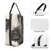 LHBWCVN Travel Toiletry Bag for Women Men Leather Makeup Bag Large Portable Travel Organizer Chinese Landscape Painting Cosmetic Bag with Hanging Hook Travel Bathroom Bag Zipper Pouch Purse view 3