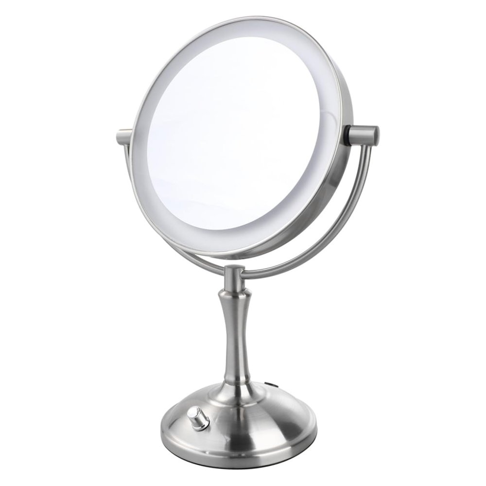 1pc Lighted Make up Mirror Makeup Mirror Vanity for Makeup Cosmetic Mirror with Desktop Cosmetic Mirror Magnifier Plug in Travel