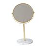 1pc Marble Vanity Mirror Gold Vanity Mirror Girl Cosmetics Mirror Countertop Vanity Mirror Vanity Mirror with Stand Raotating Mirrors Portable Makeup Mirror Dre view 1