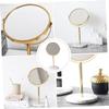 1pc Marble Vanity Mirror Gold Vanity Mirror Girl Cosmetics Mirror Countertop Vanity Mirror Vanity Mirror with Stand Raotating Mirrors Portable Makeup Mirror Dre view 2