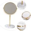 1pc Marble Vanity Mirror Gold Vanity Mirror Girl Cosmetics Mirror Countertop Vanity Mirror Vanity Mirror with Stand Raotating Mirrors Portable Makeup Mirror Dre view 3