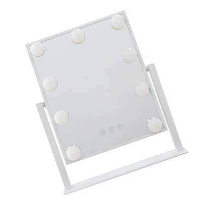 1pc Vanity Mirror Vanity Chair White Rechargeable Makeup Mirror Countertop Cosmetic Mirror Desktop Dressing Mirror Square Mirrors Vanity Makeup Mirror Miss Meta