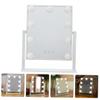 1pc Vanity Mirror Vanity Chair White Rechargeable Makeup Mirror Countertop Cosmetic Mirror Desktop Dressing Mirror Square Mirrors Vanity Makeup Mirror Miss Meta view 3