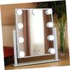1pc Vanity Mirror Vanity Chair White Rechargeable Makeup Mirror Countertop Cosmetic Mirror Desktop Dressing Mirror Square Mirrors Vanity Makeup Mirror Miss Meta view 4