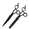 Hair Cutting Scissors Shears Kit, 6 Inch Professional JP 440c Steel Scissor Black Hair Scissors Haircut Thinning Barber Makas Cutting Shears Hairdressing Scissors Set,. view 1