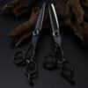 Hair Cutting Scissors Shears Kit, 6 Inch Professional JP 440c Steel Scissor Black Hair Scissors Haircut Thinning Barber Makas Cutting Shears Hairdressing Scissors Set,. view 2