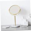 1pc Marble Vanity Mirror Adjustable Makeup Mirror Luxury Mirror with Stand Desktop Mirror Multi Angle Mirror Desk Mirror Portable Raotating Dresser One-Way view 2