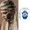10 Sheets Viking Temporary Tattoos for Men and Women, Waterproof & Long-Lasting Temp Celtic Fake Tattoo Stickers for Adults, Tattoo Wolf Hawk Lion Dark Blue Parties Festivals Styling Accessories view 3