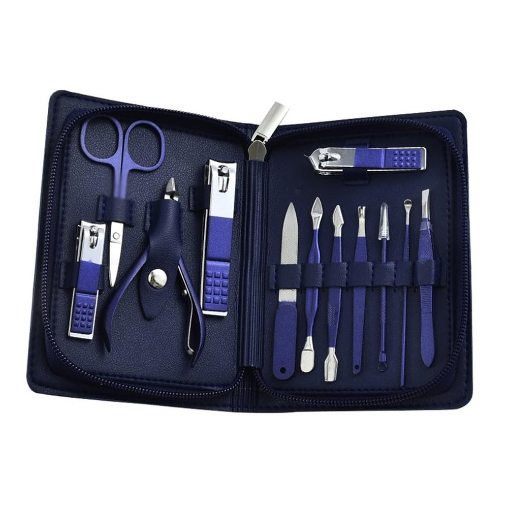 HIONJIN Nail Clipper Set 12 Piece Beauty Kit Tools Nail Clipper Set Nail Clippers Dead Skin Clippers