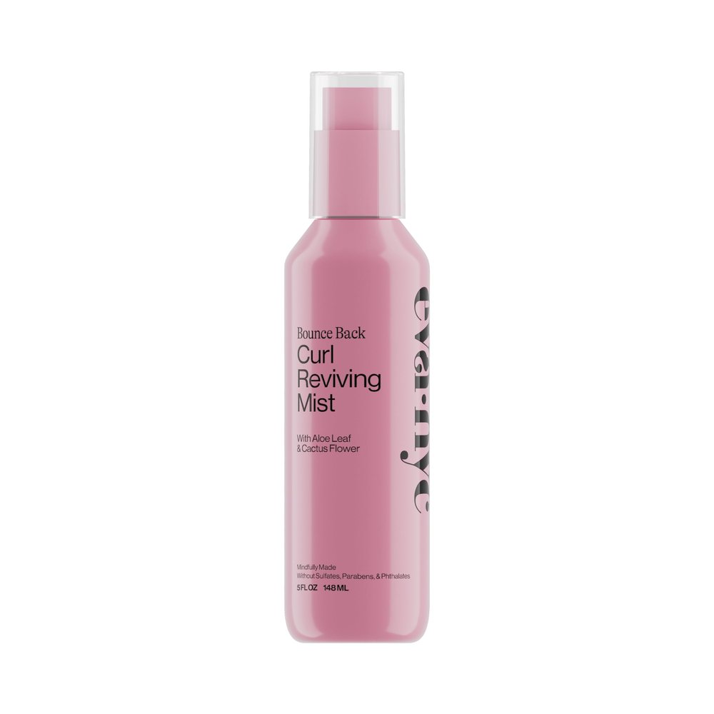 Eva NYC Lightweight Curl Reviving Mist - Anti-Frizz, Hydrate + Define Curls - Non-Sticky Dewy Spray to Revive Fallen Strands with Aloe Leaf + Cactus Flower - Sulfate Free - Melon Scent - 5 fl oz
