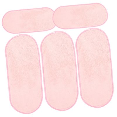 5Pcs Reusable Fleece Face Cleansing Towels Portable Makeup Removal Cloths for Outdoor Camping Travel and Daily Use Soft and Absorbent Face Wipes