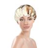 Animal Giraffe Print1 Print Shower Cap with Elastic and Reusable for Long and Short Hair,Double Layers Hair Cap view 3