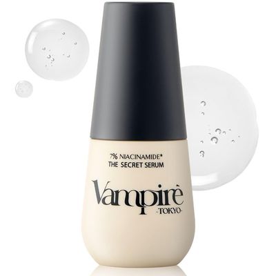 Vampire The Secret Serum, Vampire TOKYO Niacinamide Serum, Hali, Gloss, Moisturizing Care, Supports Dry Skin, Transparency, CICA Retinol Formulated, Made in Japan, Japanese Cosmetics