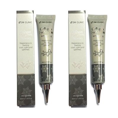 3W Clinic/ Collagen Eye Cream 40ml x 2EA/Anti wrinkles,Moist/Korea-Beauty/Korea Made