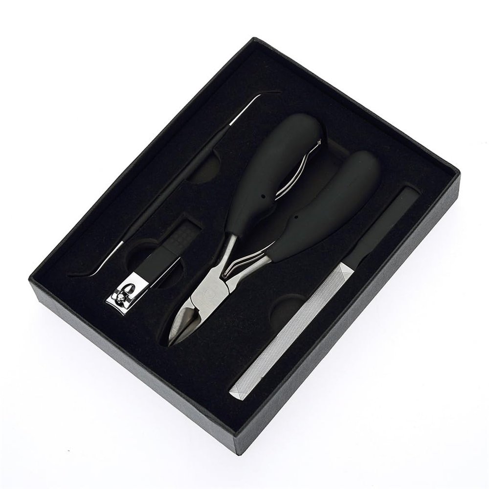 HIONJIN Toenail Ingrown Dead Skin Pliers Sharp Nose Pliers Manicure Hard Nail Clippers Gifts Set
