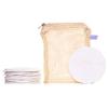 Reusable Cotton Pads for face, Reusable Cotton Rounds for Facial Cleansing, Bamboo, Reusable Makeup Remover Pads for face in Organic Cotton mesh Bag, 10 Pads, Oras Amazing Herbal view 1