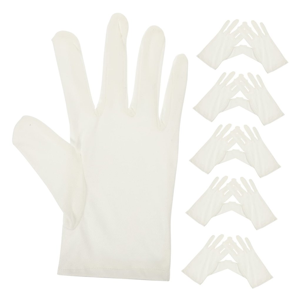 HYTROVE 6pairs Microfiber Lint Gloves Grip Protective for Cleaning Jewelry Art Event Women