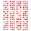 180 PCS Valentines Love Hearts Temporary Tattoos, Red Fake Tattoo Stickers for Kids Girls Women Face Body Valentine's Day Party Decorations Supplies view 1