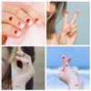 180 PCS Valentines Love Hearts Temporary Tattoos, Red Fake Tattoo Stickers for Kids Girls Women Face Body Valentine's Day Party Decorations Supplies view 2