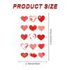 180 PCS Valentines Love Hearts Temporary Tattoos, Red Fake Tattoo Stickers for Kids Girls Women Face Body Valentine's Day Party Decorations Supplies view 4
