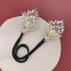 Tacarlha Lazy Hair Curler,Easy Bun Creator, Hair Bun Maker, Flower Fishtail Rhinestone Feather Hair Curler, Deft Bun Twister for Long Hair Women Hair Styling Accessories (F-5PCS) view 3