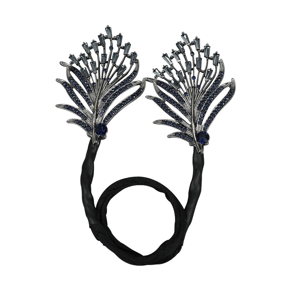 Tacarlha Lazy Hair Curler,Easy Bun Creator, Hair Bun Maker, Flower Fishtail Rhinestone Feather Hair Curler, Deft Bun Twister for Long Hair Women Hair Styling Accessories (E-3PCS)