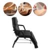 Facial Chair, Adjustable Tattoo Chair Salon Bed with Removable Head Pad and Face Hole, Multi-Functional 3-Section Client Facial Care Bed for Professional Massage Facial Lash Beauty Treatment Spa view 3