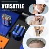 Mini Dual-Head Electric Shaver Mini Electric Shaver,Pocket Shaver USB Mini, Washable Double Head Razor,Rechargeable Waterproof Compact Electric (Silver White) view 2