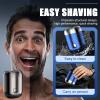 Mini Dual-Head Electric Shaver Mini Electric Shaver,Pocket Shaver USB Mini, Washable Double Head Razor,Rechargeable Waterproof Compact Electric (Silver White) view 4