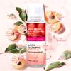 ARISON LASHES Lash Shampoo Concentrate for Lash Extensions 100ML Eyelash Cleanser Concentrate Oil-Free Eyelash Extension Shampoo with Salon Home Care(Peach) view 2