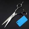 GenSDH Hair Cutting Scissors Set 6.0 Inch Hairdressing Scissors Flat Tooth Scissors Bang Scissors,Silver,6 Inch view 3
