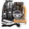 Beard Kit for Men with Beard Wash Set, Including Beard Wash, Beard Essence, Beard Balm, Brush, Comb, Scissors, Razor, Razor Blade, Storage Bag, Gift for Men, Dad, Husband, Boyfriend view 1