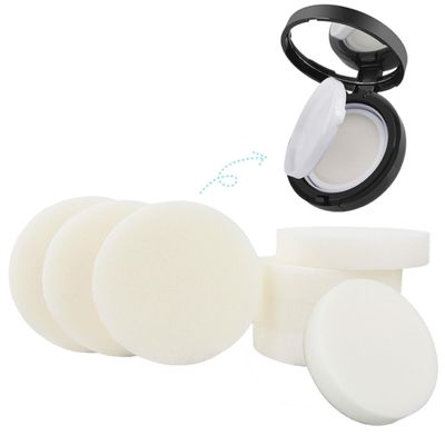 8Pcs Womens White Round Air Cushion Sponge Facial Powder Puff Makeup Beauty Face Foundation Blender Cosmetics Blush Applicators for Dry and Wet BB CC Cream